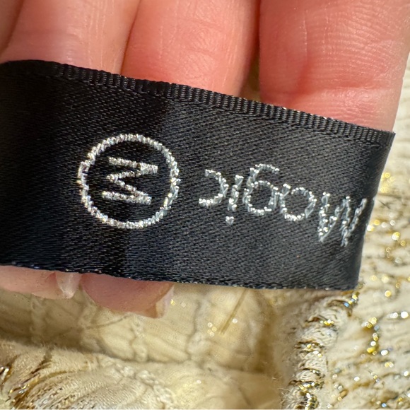 Chic Cream and Gold Lace Maxi Dress NWOT - Picture 10 of 10